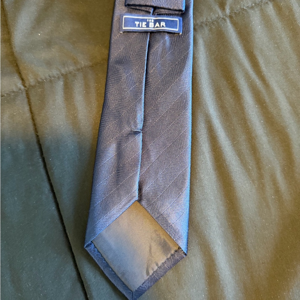 The Tie Bar Elegant Blue Tie - Picture 8 of 8